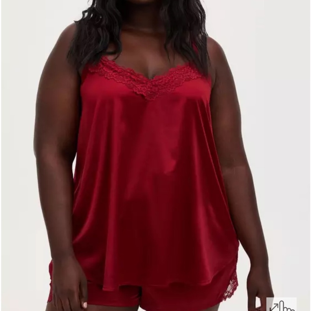 Torrid Dream Satin Lace Trim Sleeveless Sleep Cami